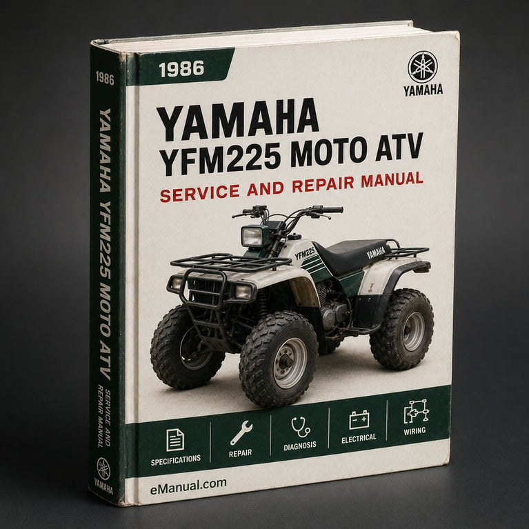 1986-1988 Yamaha YFM225 Moto 4 ATV Repair Manual