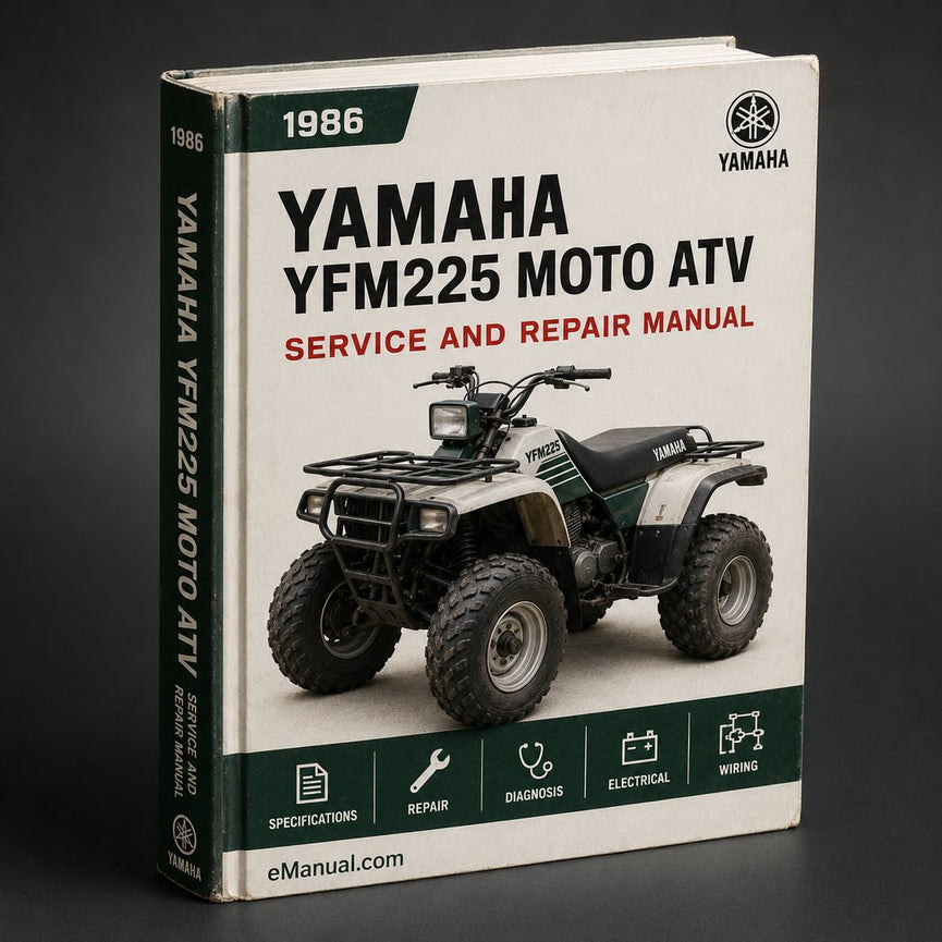1986-1988 Yamaha YFM225 Moto 4 ATV Repair Manual