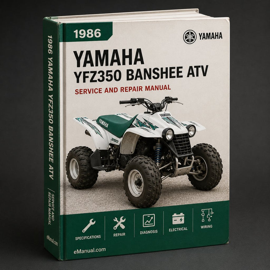 1986-1997 Yamaha YFZ350 Banshee ATV Factory Service Repair Manual