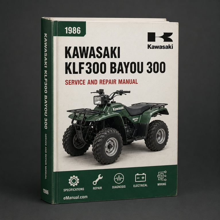 1986-2006 Kawasaki KLF300 Bayou 300 Repair Manual