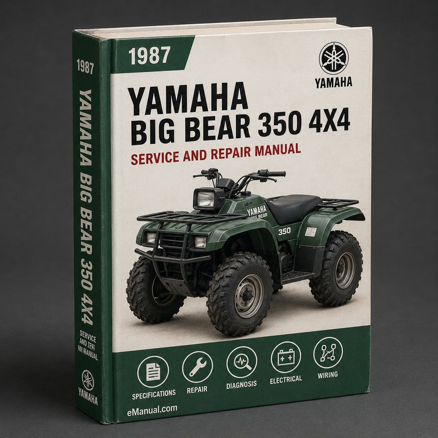 1987 2002 Yamaha Big Bear 350 4x4 Service Repair Manual