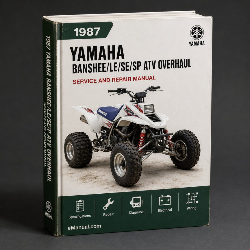 1987 Yamaha BANSHEE/LE/SE/SP ATV Service Repair Maintenance Overhaul Manual