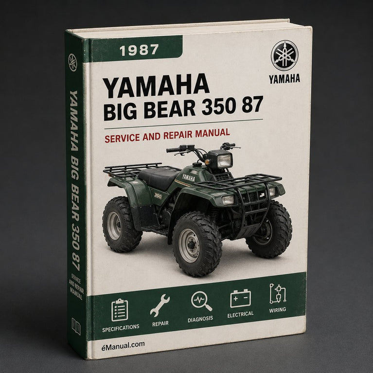 1987 Yamaha Big Bear 350 Service Repair Manual 87