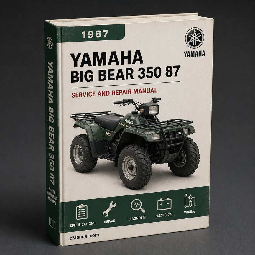 1987 Yamaha Big Bear 350 Service Repair Manual 87