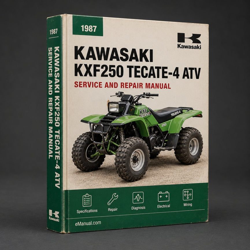 1987-1988 Kawasaki KXF250 Tecate-4 ATV Repair Manual