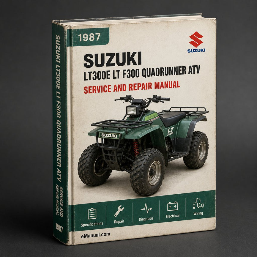 1987-1989 Suzuki LT300E LT F300 QuadRunner ATV Repair