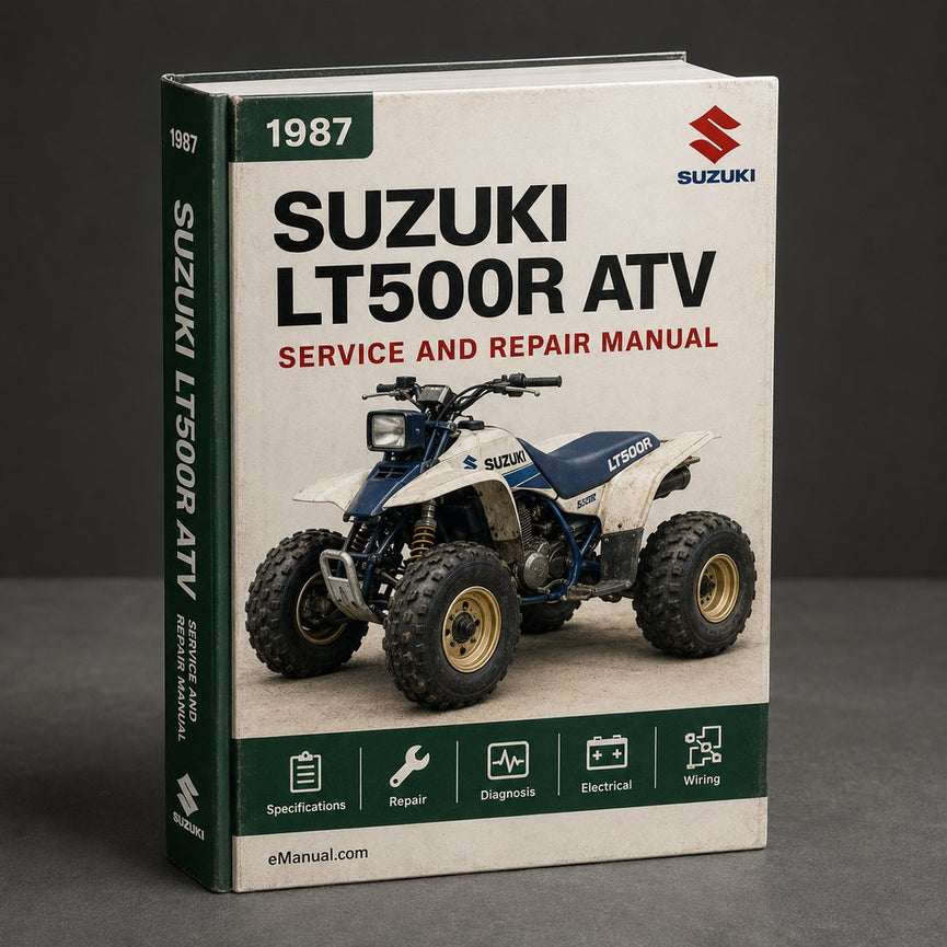 1987-1990 Suzuki LT500R ATV Service Repair Workshop Manual