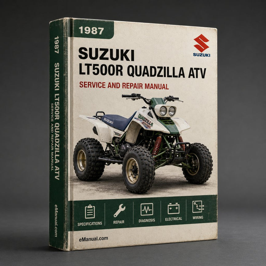 1987-1990 Suzuki LT500R QuadZilla Atv Workshop Service Repair Manual
