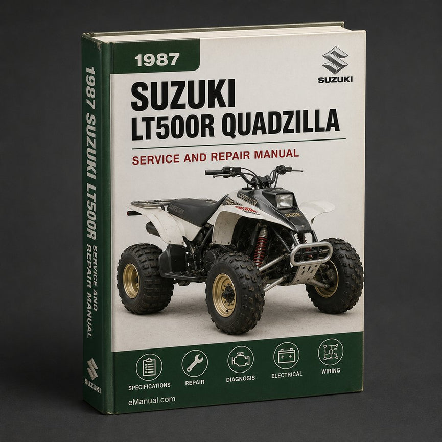 1987-1990 Suzuki LT500R QuadZilla Service Repair Manual