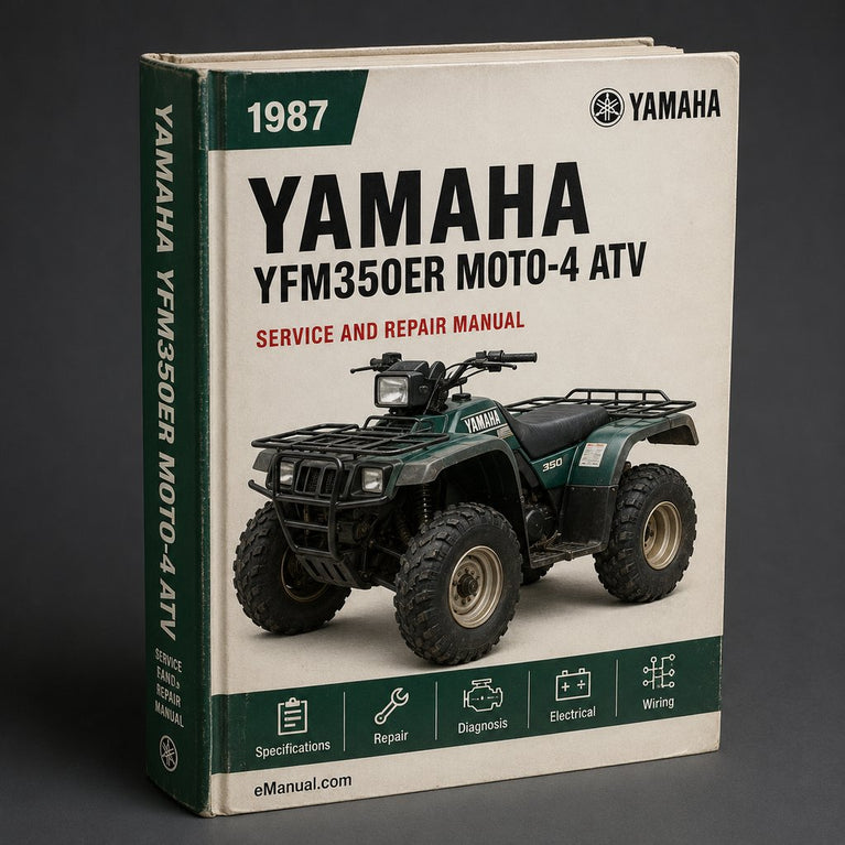 1987-1990 Yamaha YFM350ER Moto-4 ATV Service Repair Workshop Manual