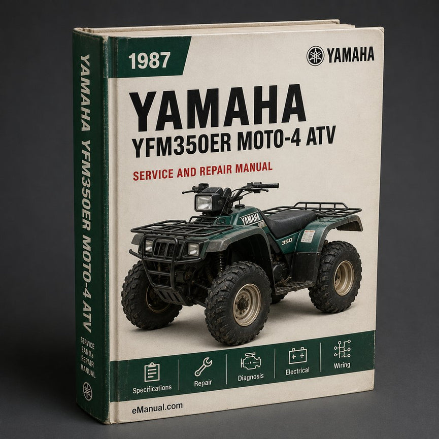 1987-1990 Yamaha YFM350ER Moto-4 ATV Service Repair Workshop Manual