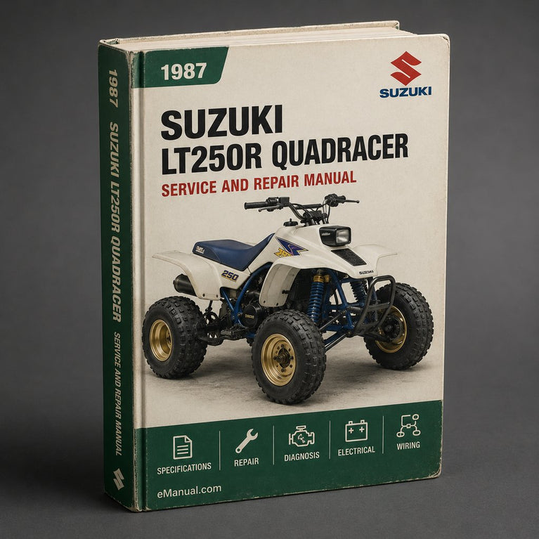1987-1992 Suzuki LT250R QuadRacer Service Repair Manual (Original FSM)