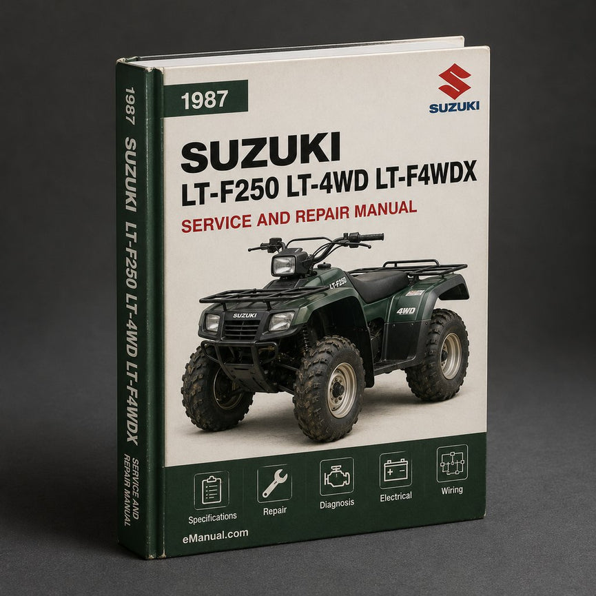 1987-1998 Suzuki LT-F250 LT-4WD LT-F4WDX Service Repair Workshop Manual