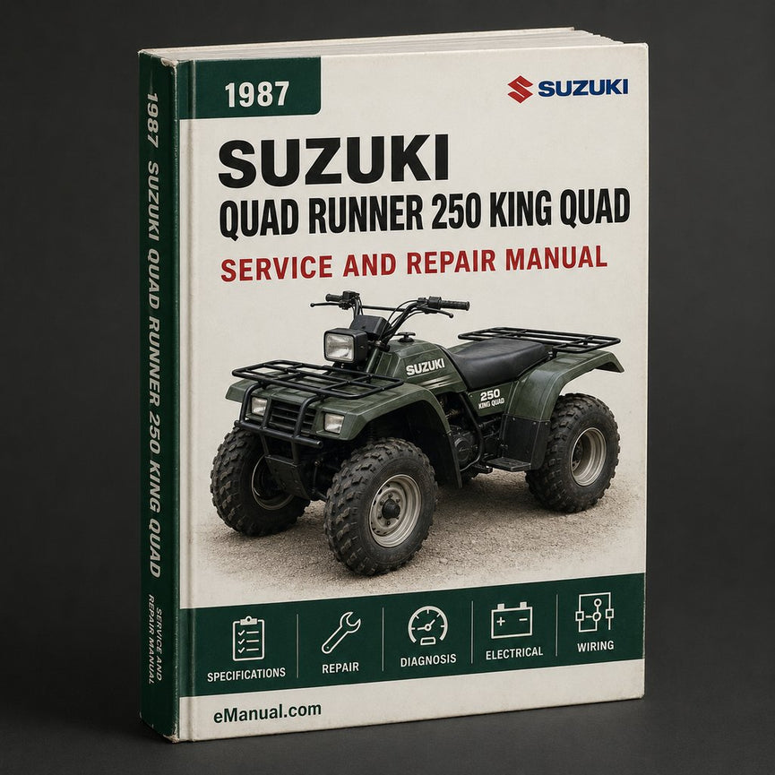 1987-1998 Suzuki Quad Runner 250 king Quad 280 Service Manua
