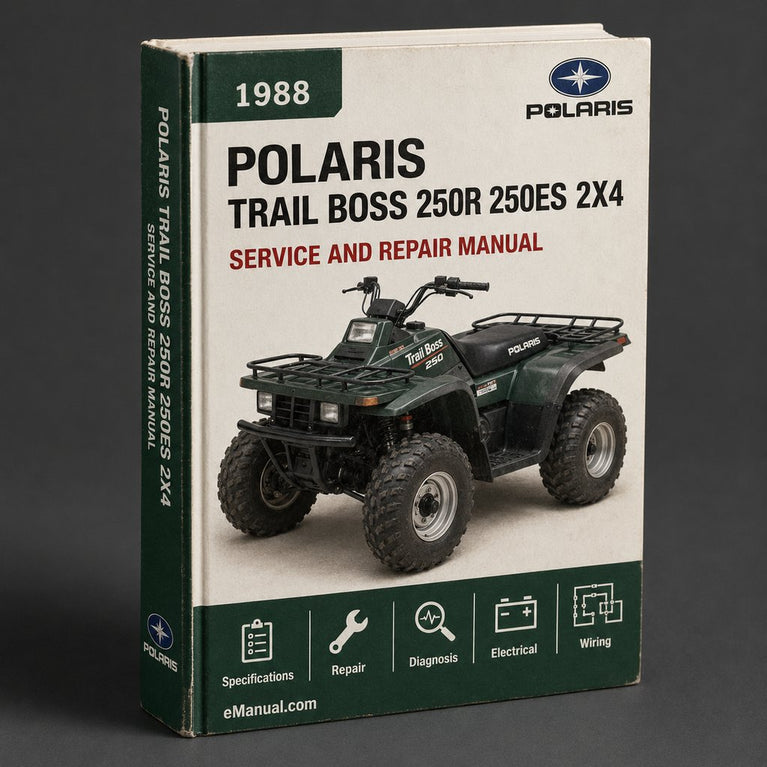 1988 1989 Polaris Trail Boss 250R 250ES 2X4 4X4 Service Repair Manual