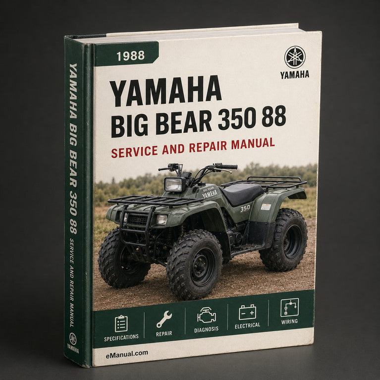 1988 Yamaha Big Bear 350 Service Repair Manual 88