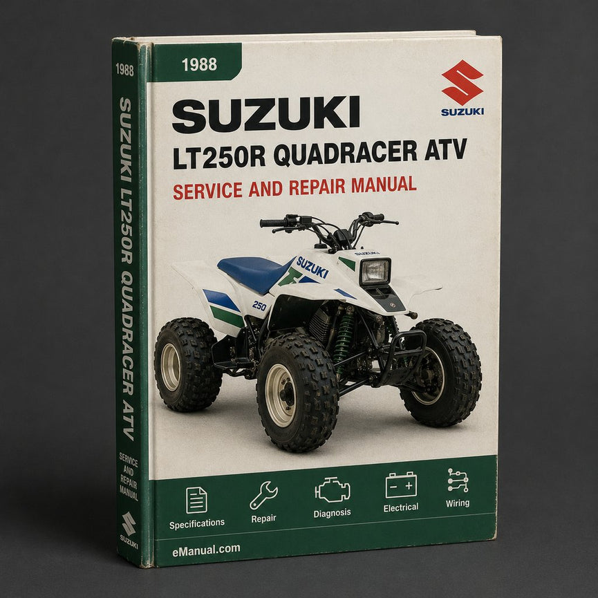 1988-1992 Suzuki LT250R Quadracer ATV Service Repair Workshop Manual