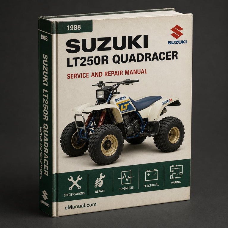 1988-1992 Suzuki LT250R Quadracer Service Repair Factory Manual (1988 1989 1990 1991 1992)
