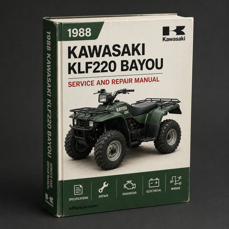 1988-2002 Kawasaki KLF220 Bayou Repair Manual