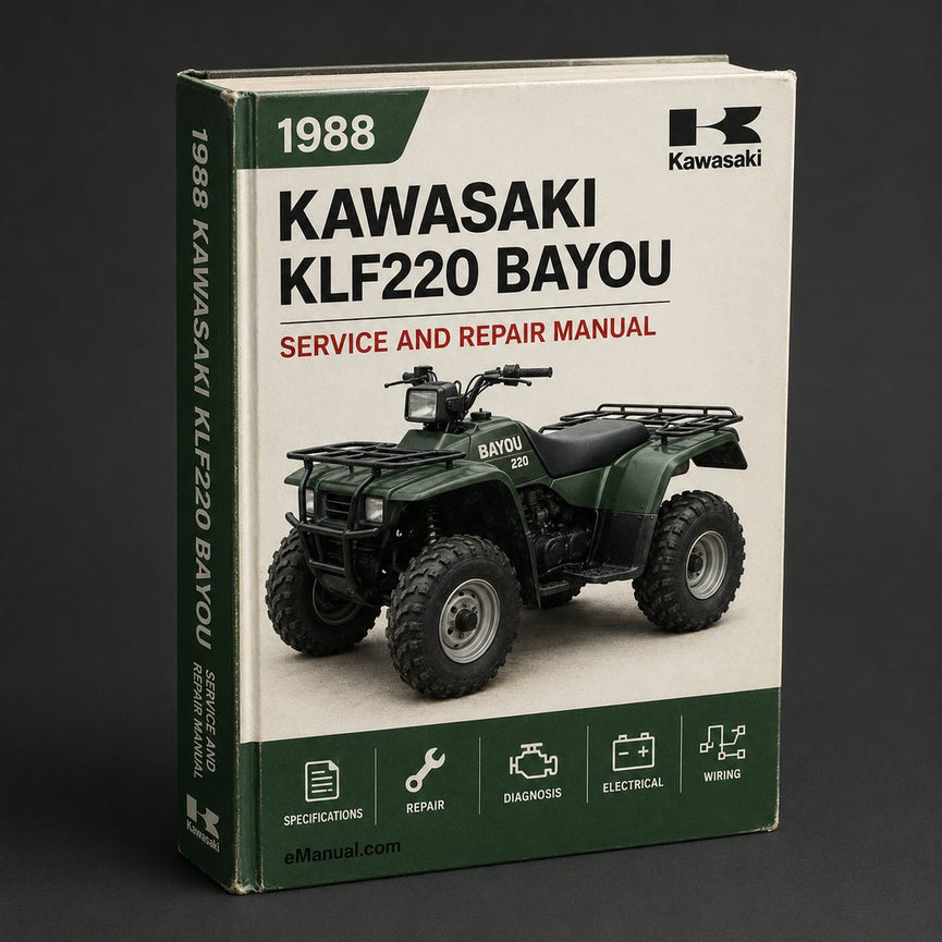 1988-2002 Kawasaki KLF220 Bayou Repair Manual