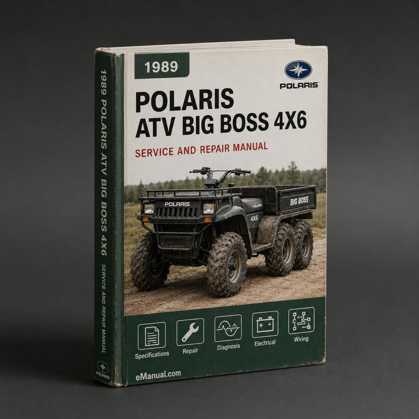1989 ATV Polaris Big Boss 4x6 Service Repair Manual