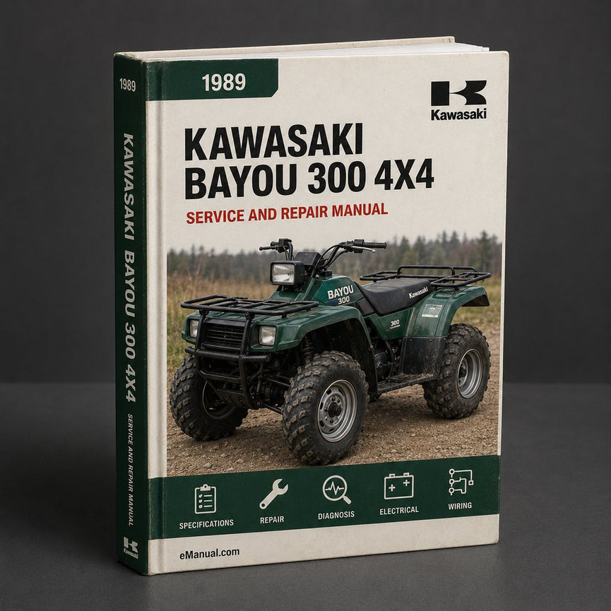 1989-2006 Kawasaki Bayou 300 4x4 Service Repair Factory Manual (1989 1990 1991 1992 1993 1994 1995 1996 1997 1998 1999 2000 2001 2002 2003 2004 2005 2006)