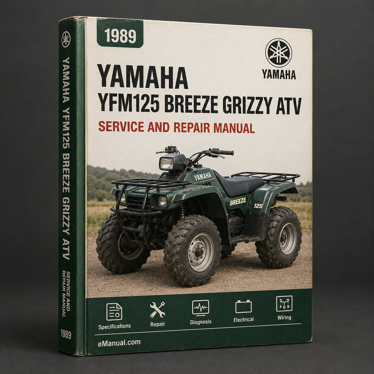 1989-2007 Yamaha YFM125 Breeze Grizzy ATV Repair Manual