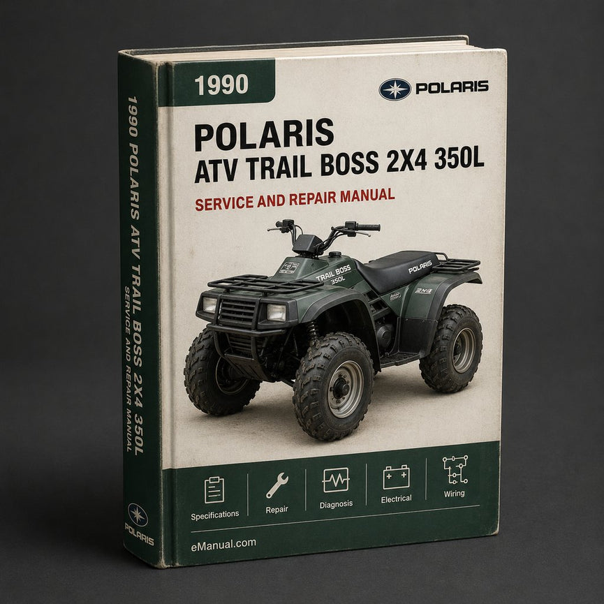1990 ATV Polaris Trail Boss 2x4 350L Service Repair Manual