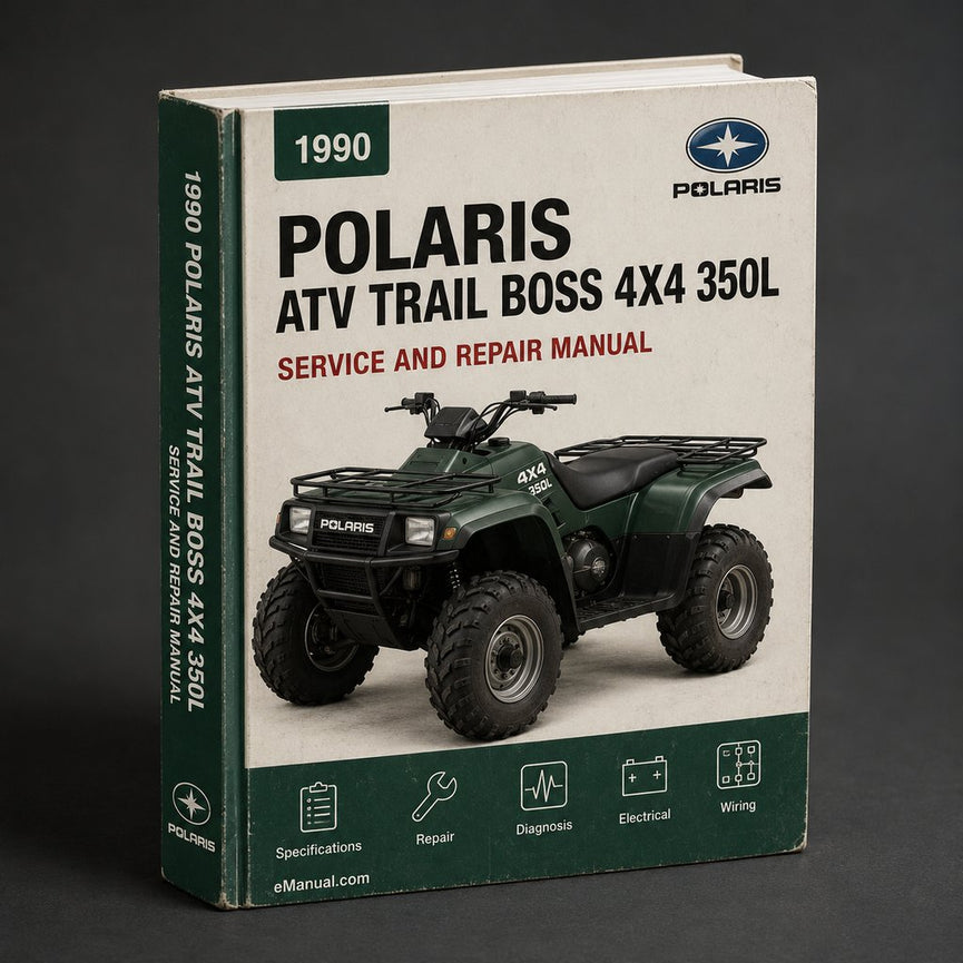 1990 ATV Polaris Trail Boss 4x4 350L Service Repair Manual