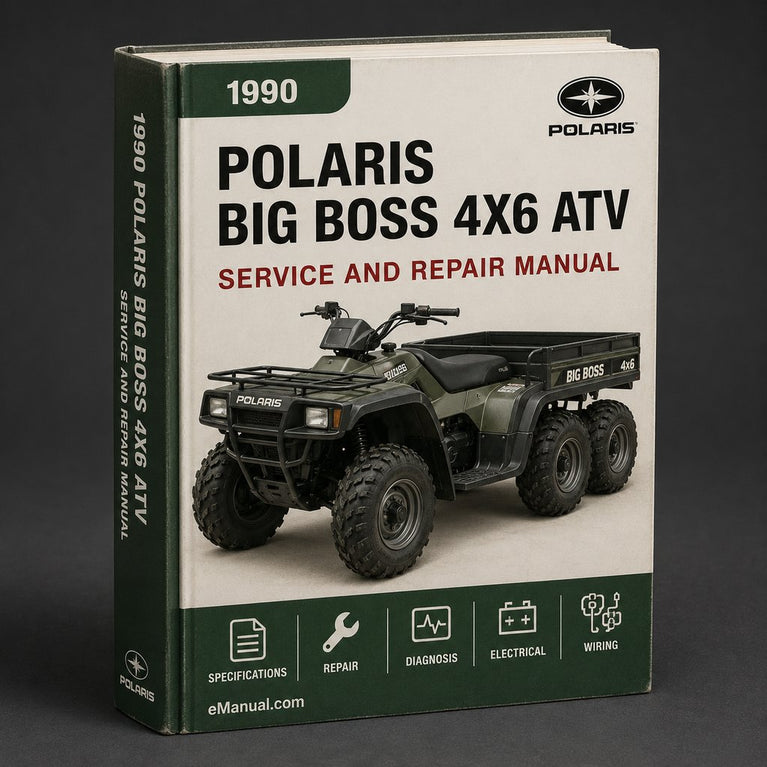1990 POLARIS BIG BOSS 4X6 ATV Service Repair Manual