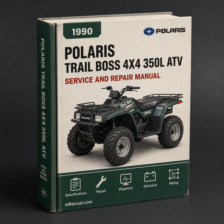 1990 POLARIS TRAIL BOSS 4X4 350L ATV Service Repair Manual