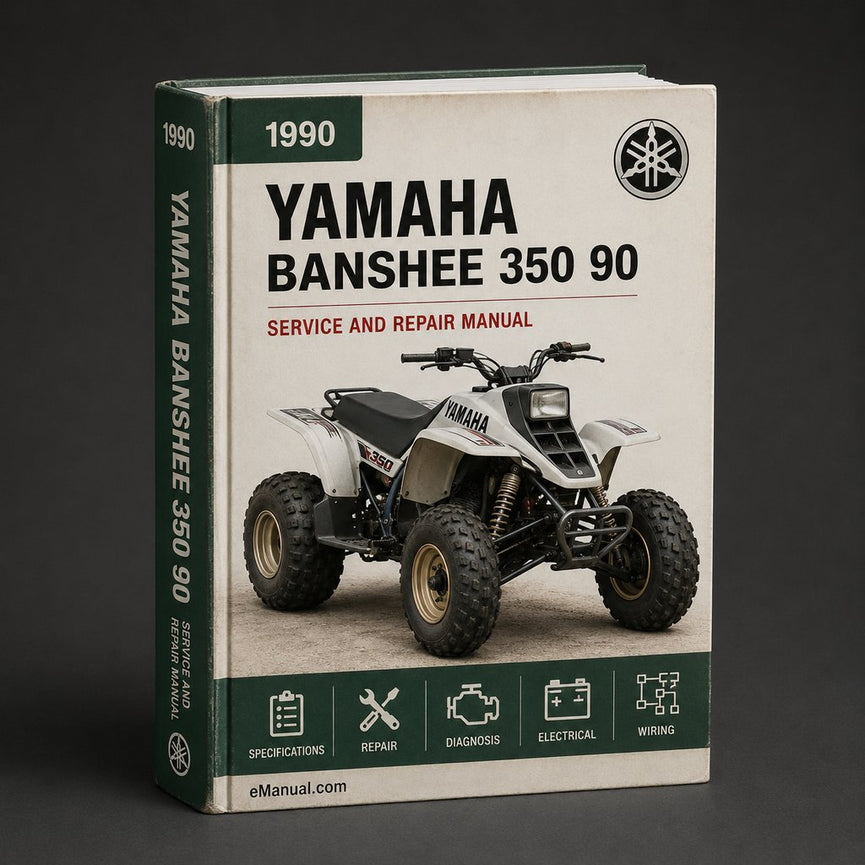 1990 Yamaha Banshee 350 Service Repair Manual 90