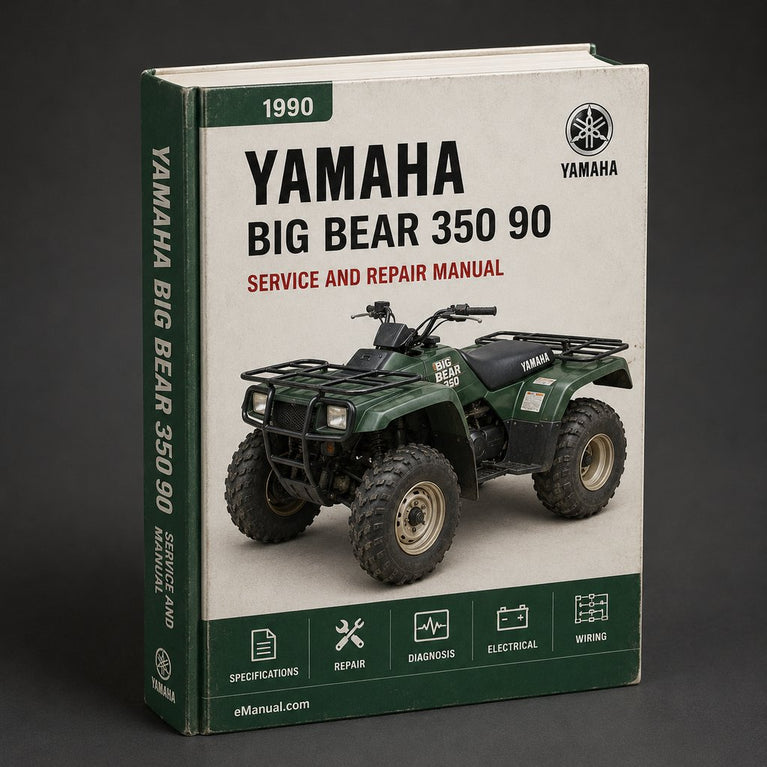 1990 Yamaha Big Bear 350 Service Repair Manual 90