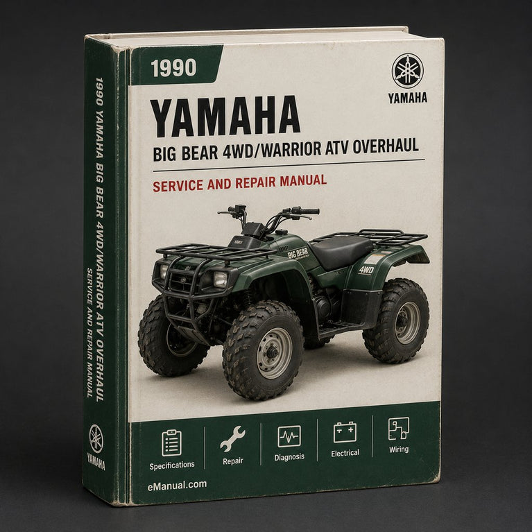 1990 Yamaha BIG BEAR 4WD/WARRIOR ATV Service Repair Maintenance Overhaul Manual