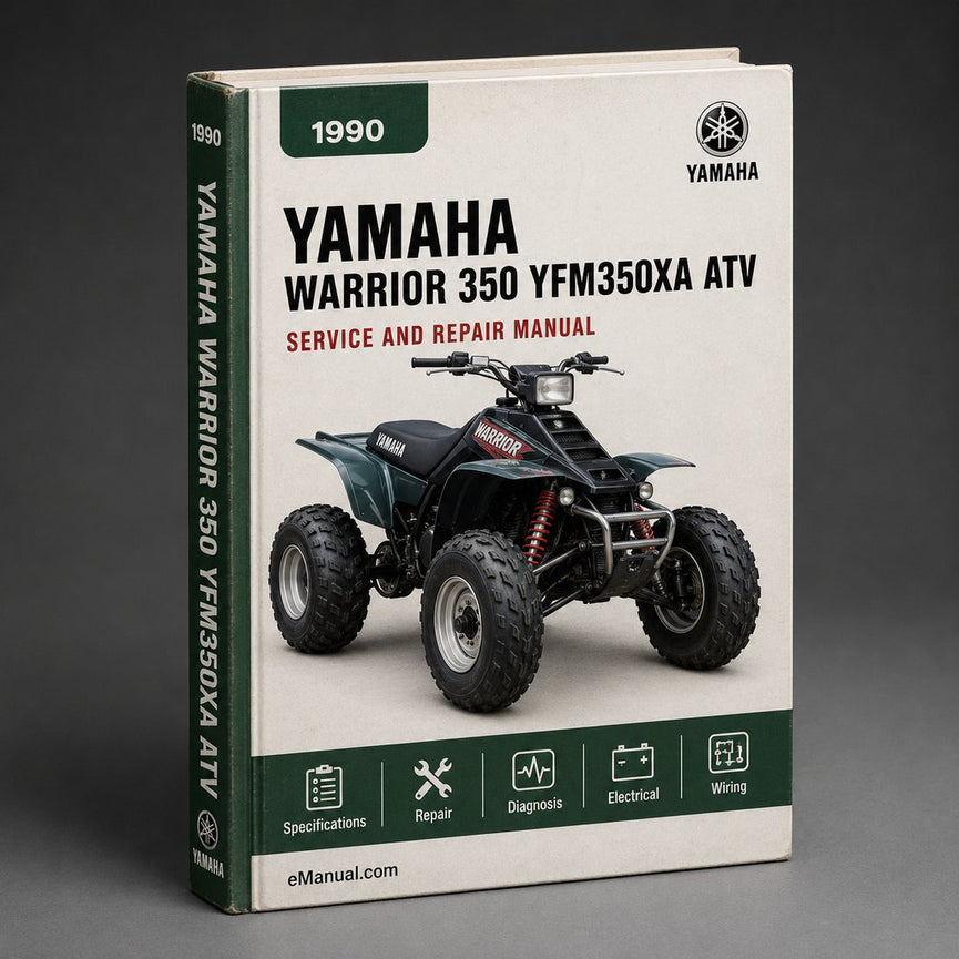 1990 Yamaha WARRIOR 350 (YFM350XA) ATV Service Repair Manual