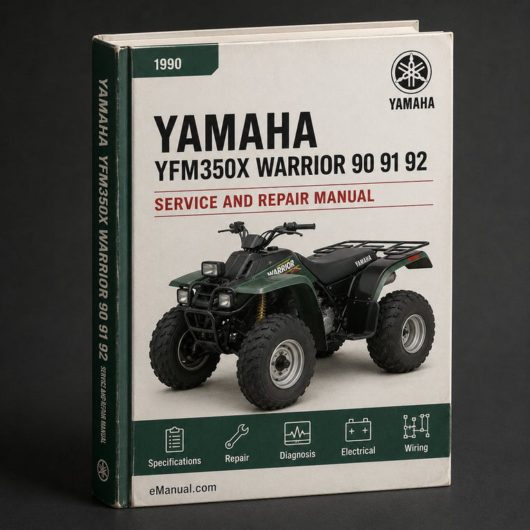 1990-2001 Yamaha YFM350X Warrior Service Repair Manual ( 90 91 92 93 94 95 96 97 98 99 00 01 )