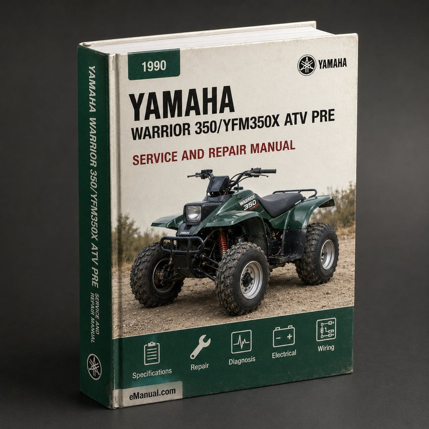 1990-2004 Yamaha WARRIOR 350/YFM350X ATV Service Repair Manual (Original FSM Preview)