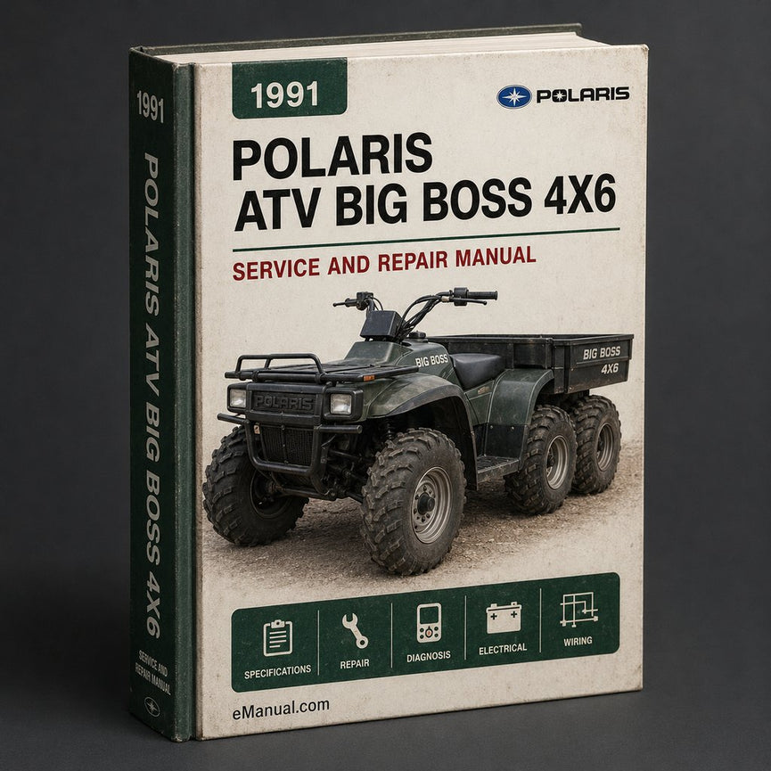 1991 ATV Polaris Big Boss 4x6 Service Repair Manual