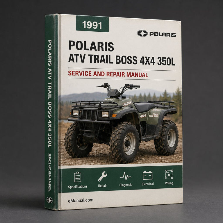 1991 ATV Polaris Trail Boss 4x4 350L Service Repair Manual