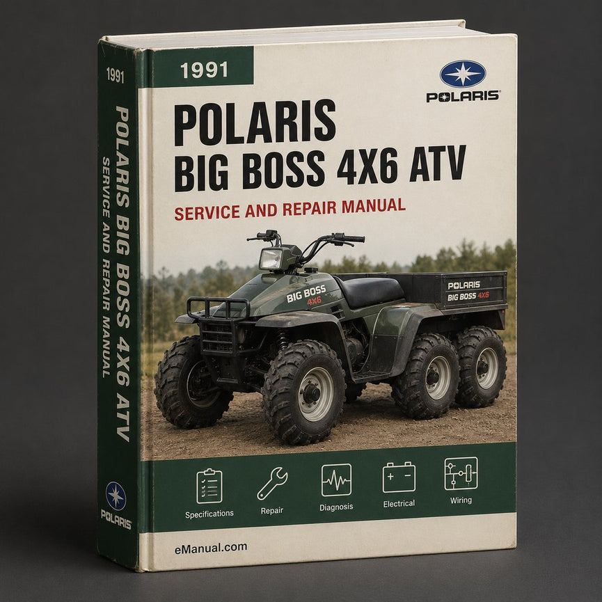 1991 POLARIS BIG BOSS 4X6 ATV Service Repair Manual
