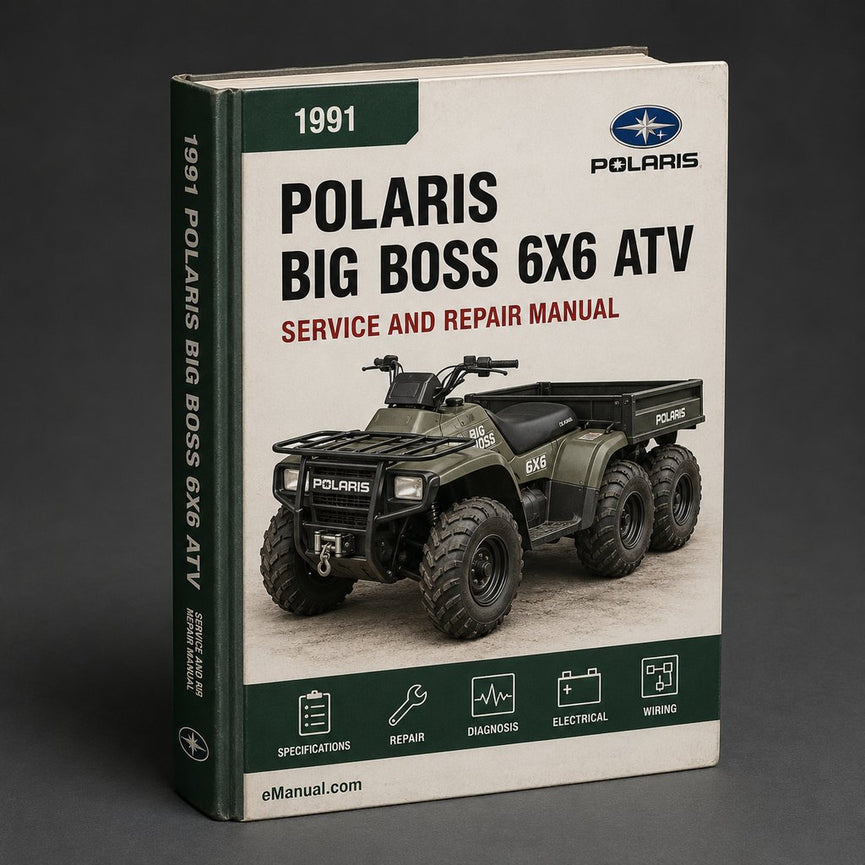 1991 POLARIS BIG BOSS 6X6 ATV Service Repair Manual