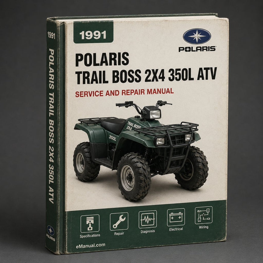 1991 POLARIS TRAIL BOSS 2X4 350L ATV Service Repair Manual