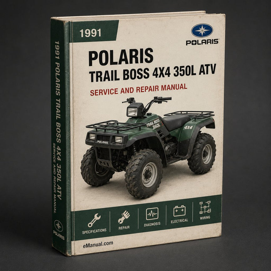 1991 POLARIS TRAIL BOSS 4X4 350L ATV Service Repair Manual