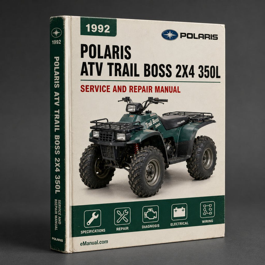 1992 ATV Polaris Trail Boss 2x4 350L Service Repair Manual