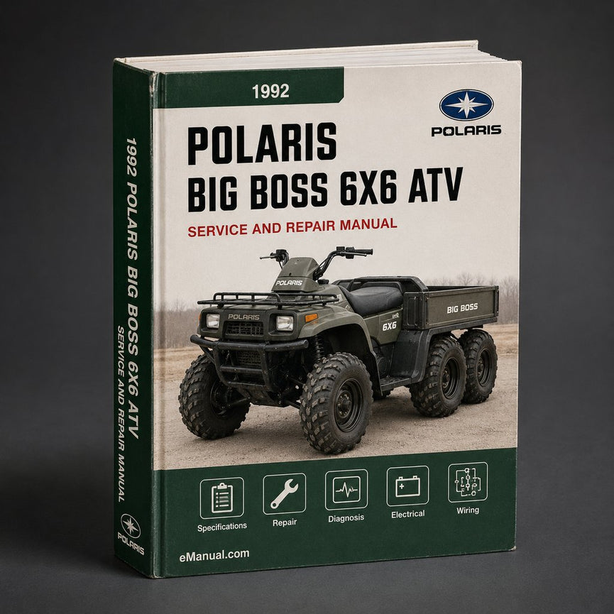 1992 POLARIS BIG BOSS 6X6 ATV Service Repair Manual