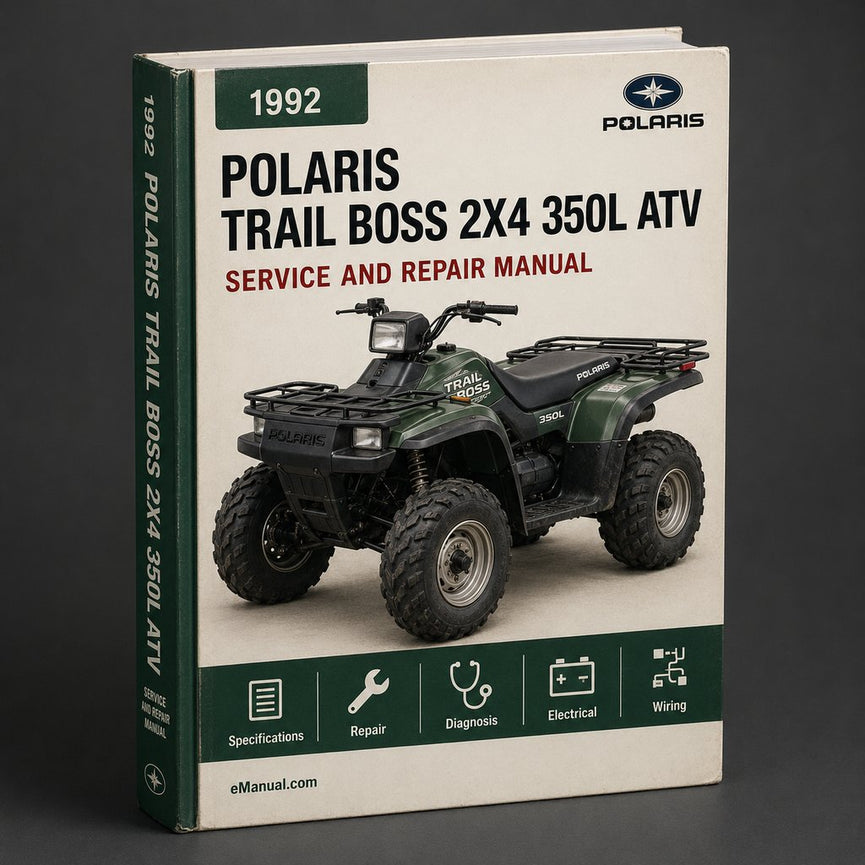 1992 POLARIS TRAIL BOSS 2X4 350L ATV Service Repair Manual