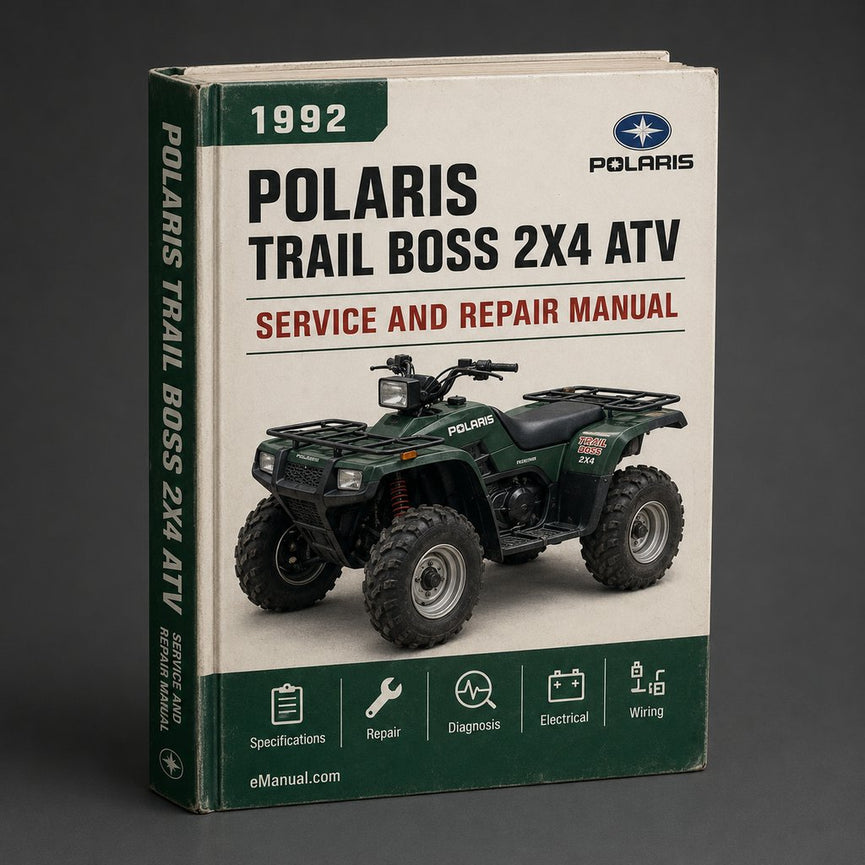 1992 POLARIS TRAIL BOSS 2X4 ATV Service Repair Manual
