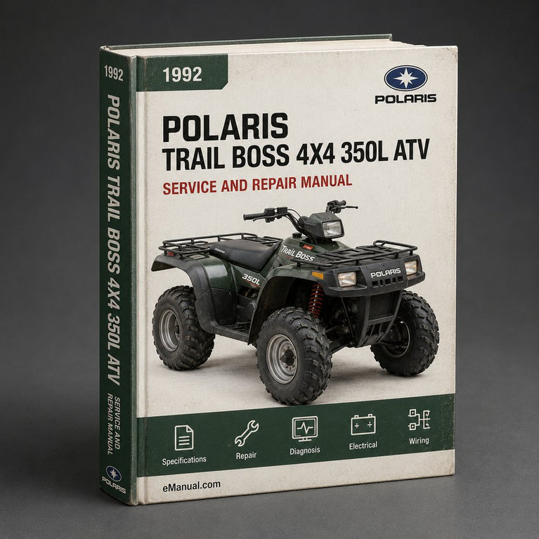 1992 POLARIS TRAIL BOSS 4X4 350L ATV Service Repair Manual
