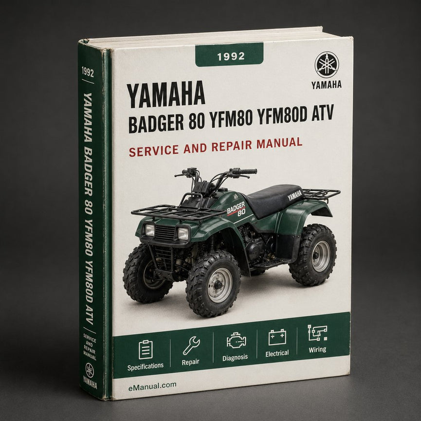 1992 Yamaha Badger 80 (YFM80 YFM80D) ATV Service Repair Manual