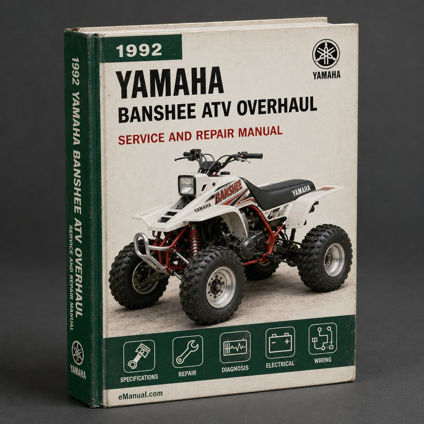 1992 Yamaha BANSHEE ATV Service Repair Maintenance Overhaul Manual